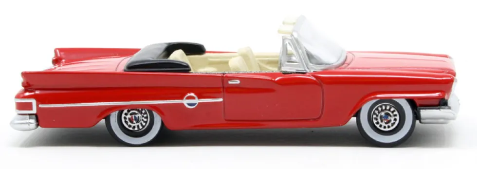 1961 Chrysler 300 Convertible Mardi Gras Red 1/87 HO Scale Diecast Model Car Oxford Diecast 87CC61001