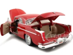 1955 Chrysler C300 Red 1/24 Diecast Model Car Motormax 73302