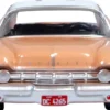 1959 Chrysler Imperial Crown 2 Door Hardtop Persian Pink White Top 1/87 HO Scale Diecast Model Car Oxford Diecast 87IC59001