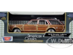 1979 Chrysler Lebaron Town and Country Burgundy 1/24 Diecast Model Car Motormax 73331