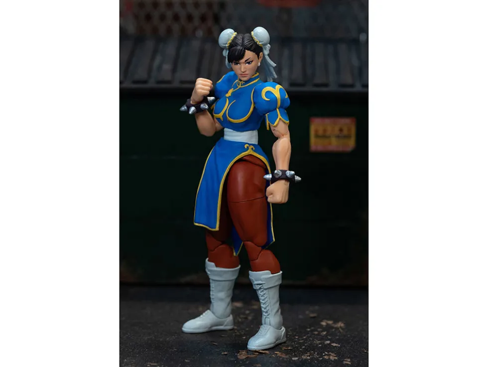 Chun Li 6 Moveable Figure with Accessories and Alternate Head and Hands Ultra Street Fighter II The Final Challengers 2017 Video Game model Jada 34216