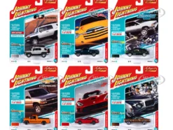 Classic Gold Collection 2022 Set A of 6 Cars Release 3 1/64 Diecast Model Cars Johnny Lightning JLCG030A
