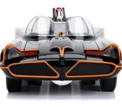 Classic TV Series Batmobile Working Lights Diecast Batman Robin Figures 80 Years Batman 1/18 Diecast Model Car Jada 98625
