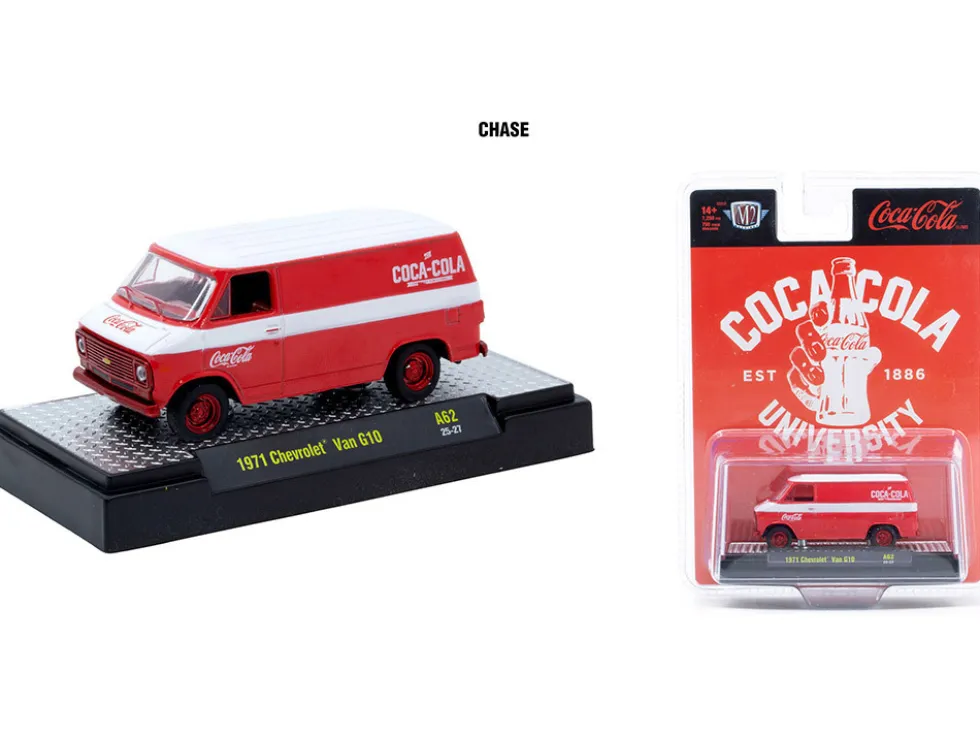 Coca-Cola Set of 3 pieces Release 62 Limited Edition to 8000 pieces Worldwide 1/64 Diecast Model Cars by M2 Machines