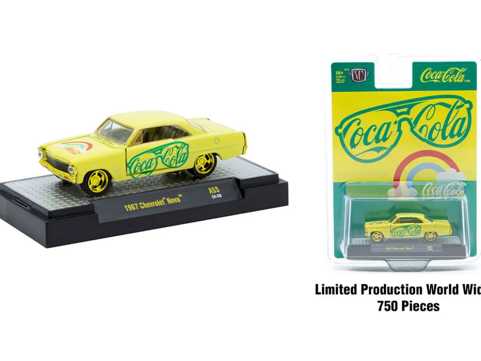 Coca-Cola Set of 3 pieces Release 53 Limited Edition to 10000 pieces Worldwide 1/64 Diecast Model Cars by M2 Machines