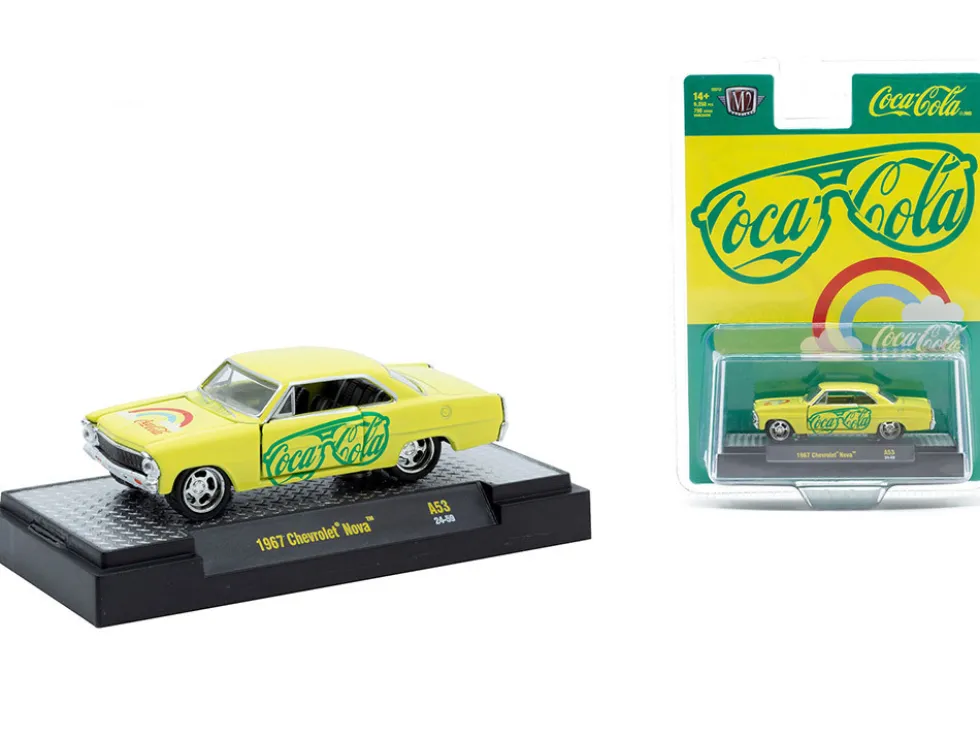 Coca-Cola Set of 3 pieces Release 53 Limited Edition to 10000 pieces Worldwide 1/64 Diecast Model Cars by M2 Machines