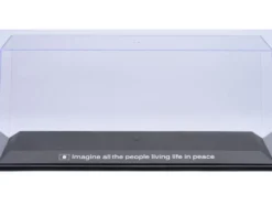 Collectible Display Show Case with Black Plastic Base and Gold 