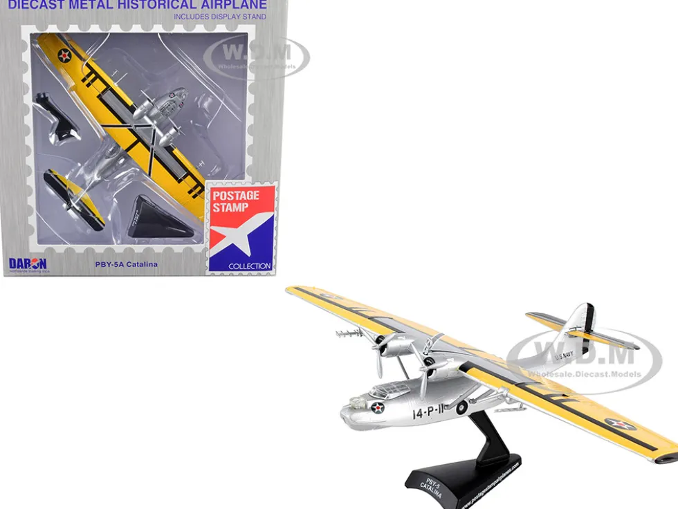 Consolidated PBY 5 Catalina Aircraft United States Navy 1/150 Diecast Model Airplane Postage Stamp PS5556-2