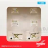 Container Loader 2 Vehicle Set White 1/500 Diecast Model by Herpa