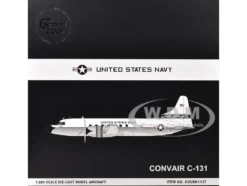 Convair C-131 Samaritan Transport Aircraft "United States Navy - NAS Guantanamo Bay" (141017) White and Gray "Gemini 200" Series 1/200 Diecast Model Airplane by GeminiJets