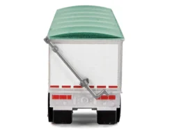 Covered Grain Trailer White with Green Tarp "Cargill" 1/87 (HO) Plastic Model Car by HO Logistics