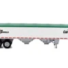 Covered Grain Trailer White with Green Tarp "SunGlo - Cargill" 1/87 (HO) Plastic Model Car by HO Logistics