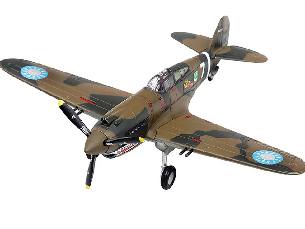 Curtiss P-40B/C Warhawk Fighter Aircraft "White 47, Robert T. Smith, 3rd Squadron, Hell's Angels, Chinese Air Force, Burma" (1942) 1st American Volunteer Group 1/72 Diecast Model Airplane by Legion