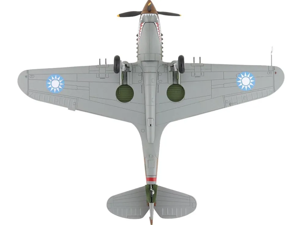 Curtiss P-40B Hawk 81-A2 Fighter-Bomber Aircraft "No.77, Robert Smith, 3rd Pursuit Squadron" (1941) American Volunteer Group in China "Air Power Series" 1/48 Diecast Model by Hobby Master