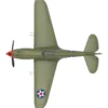 Curtiss P-40B Warhawk Aircraft "Hawaii" (1945) United States Army Air Forces "Planes of World War II" Series 1/72 Diecast Model Airplane by Luppa
