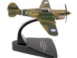 Curtiss P40 E Warhawk Fighter Plane Pilot Robert Neale 1st Pursuit Squadron Kunming China 1944 Oxford Aviation Series 1/72 Diecast Model Airplane by Oxford Diecast AC074