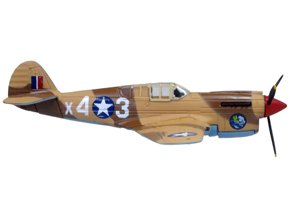 Curtiss Warhawk P-40E Fighter Aircraft "Miss Memphis, 85th Fighter Squadron, 79th Fighter Group, North Africa" (1943) United States Army Air Forces "Oxford Aviation" Series 1/72 Diecast Model Airplane by Oxford Diecast