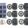 Custom Wheels for 1/24 Scale Cars and Trucks 24pc Wheels & Tires Set 2003B