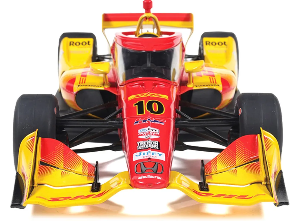 Dallara IndyCar #10 Alex Palou "DHL" Chip Ganassi Racing (Road Course Configuration) Champion "NTT IndyCar Series" (2025) 1/18 Diecast Model Car by IXO Models