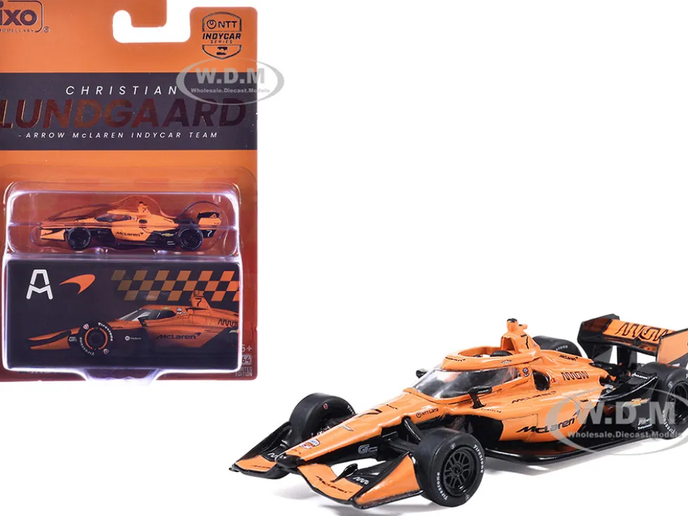 Dallara IndyCar #7 Christian Lundgaard "McLaren" Arrow McLaren IndyCar Team (Road Course Configuration) "NTT IndyCar Series" (2026) 1/64 Diecast Model Car by IXO Models
