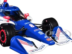 Dallara IndyCar #8 Linus Lundqvist "The American Legion" Chip Ganassi Racing (Road Course Configuration) "NTT IndyCar Series" (2024) 1/18 Diecast Model Car by Greenlight