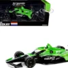 Dallara IndyCar #21 Rinus VeeKay "Risk On International" Ed Carpenter Racing "NTT IndyCar Series" (2024) 1/18 Diecast Model Car by Greenlight