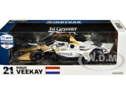 Dallara IndyCar #21 Rinus VeeKay Bitnile Ed Carpenter Racing Road Course Configuration NTT IndyCar Series 2023 1/18 Diecast Model Car Greenlight 11215