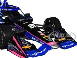 Dallara IndyCar #28 Romain Grosjean DNSFilter Andretti Autosport Road Course Configuration NTT IndyCar Series 2023 1/18 Diecast Model Car Greenlight 11223