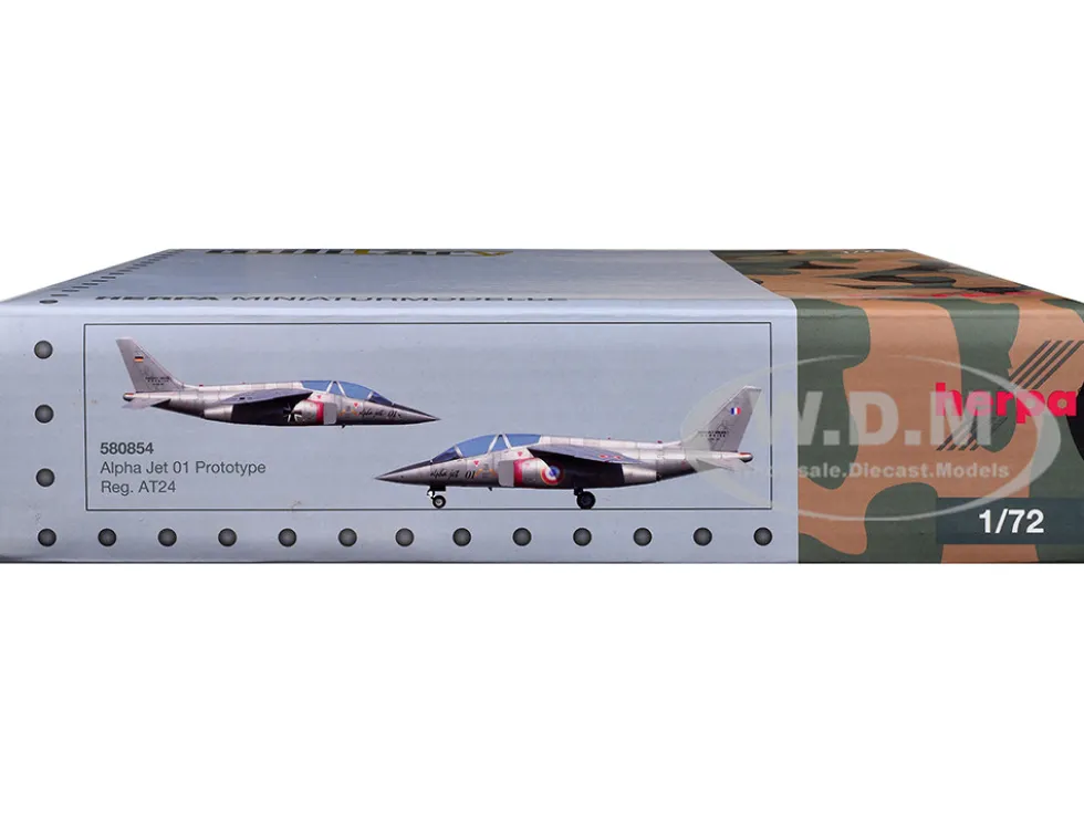 Dassault Alpha Jet Aircraft "01 Prototype" Registration AT24 "Military" Series 1/72 Diecast Model Airplane by Herpa