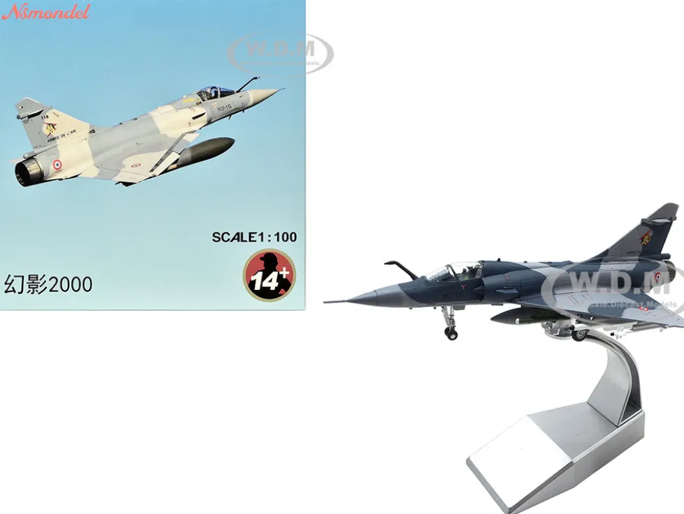 Dassault Mirage 2000C Fighter Aircraft "EC 1/12, Cambresis, SPA 162 Tigre, NATO Tiger Meet, Belgium" (2009) Armee de l'Air (French Air Force) 1/100 Diecast Model Airplane