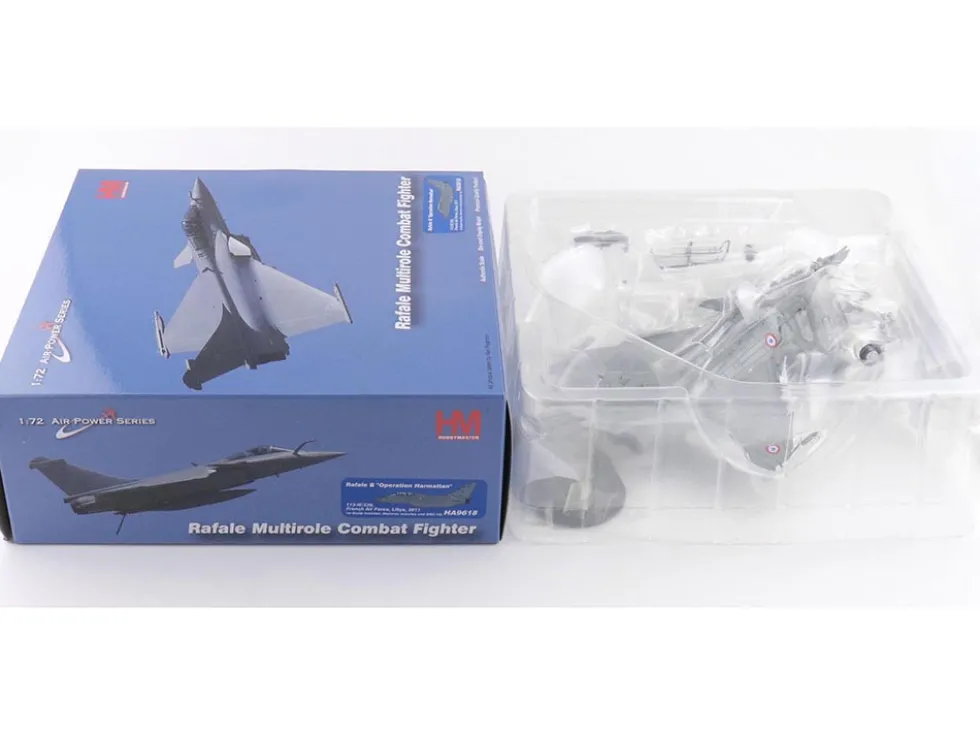 Dassault Rafale B Fighter Aircraft "113-IE/330, Libya" (2011) French Air Force "Air Power Series" 1/72 Diecast Model by Hobby Master