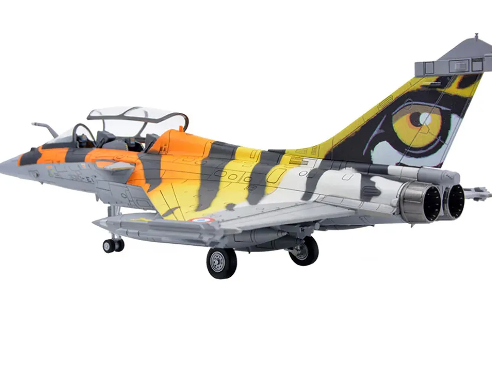 Dassault Rafale B Fighter Jet Ocean Tiger with Missile Accessories Panzerkampf Wing Series 1/72 Scale Model Panzerkampf 14615PB
