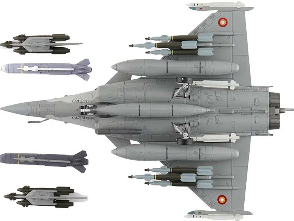 Dassault Rafale EQ Fighter Aircraft "QA210" (2019) Qatar Emiri Air Force "Air Power Series" 1/72 Diecast Model by Hobby Master