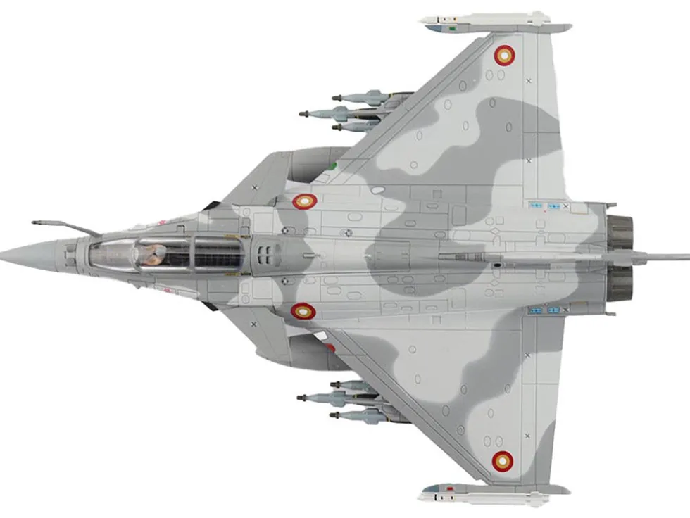 Dassault Rafale EQ Fighter Aircraft "QA210" (2019) Qatar Emiri Air Force "Air Power Series" 1/72 Diecast Model by Hobby Master
