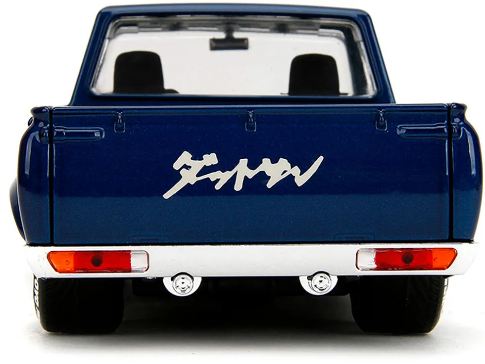 1972 Datsun 620 Pickup Truck Blue Metallic and Cream "JDM Tuners" Series 1/24 Diecast Model Car by Jada