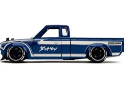 1972 Datsun 620 Pickup Truck Blue Metallic and Cream