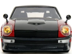 1972 Datsun 240Z Black and Red Metallic with Graphics Fast X 2023 Movie Fast & Furious Series 1/24 Diecast Model Car Jada 34916