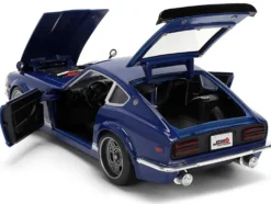 1972 Datsun 240Z Blue with White Stripes