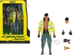 David Martinez 6" Moveable Figure with Accessories and Alternate Head and Hands "Cyberpunk: Edgerunners" (2022) TV Series Model by Jada