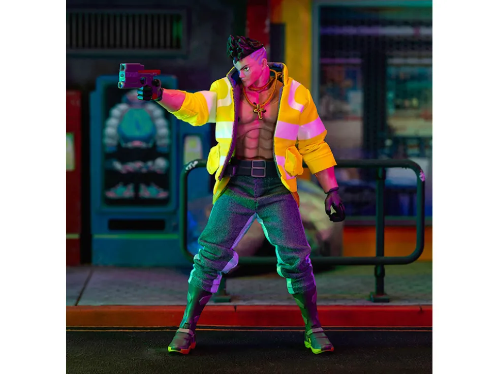 David Martinez 6" Moveable Figure with Accessories and Alternate Head and Hands "Cyberpunk: Edgerunners" (2022) TV Series Model by Jada