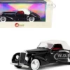 1939 Delage D6-70 Cabriolet Top Up RHD Right Hand Drive Letourneur & Marchand Black White Top Red Interior Limited Edition 250 pieces Worldwide 1/43 Model Car Esval Models EMEU43023 B