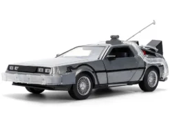 DeLorean Brushed Metal Time Machine with Lights