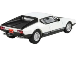 1972 De Tomaso Pantera White and Black 1/64 Diecast Model Car by Paragon Models