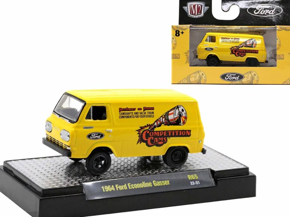 Detroit Muscle Set of 6 Cars IN DISPLAY CASES Release 65 Limited Edition 1/64 Diecast Model Cars M2 Machines 32600-65