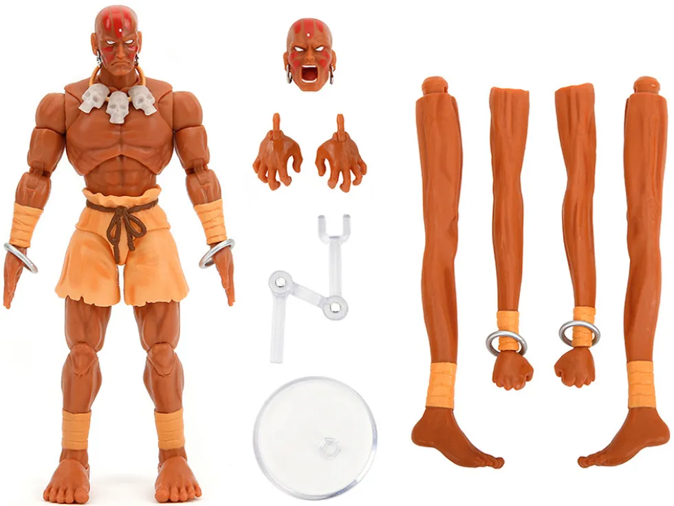 Dhalsim 6" Moveable Figure with Alternate Head and Limbs "Ultra Street Fighter II: The Final Challengers" (2017) Video Game Model by Jada