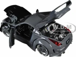 D.K.'s Nissan 350Z Gray and Black with Graphics
