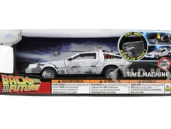 DMC DeLorean Time Machine Brushed Metal (Frost Version) with Lights 