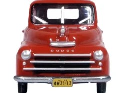 1948 Dodge B-1B Pickup Truck Red 1/87 HO Scale Diecast Model Car Oxford Diecast 87DP48001