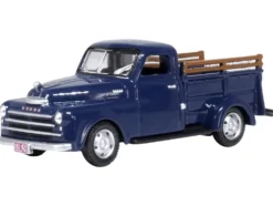 1948 Dodge B-1B Pickup Truck Waterway Blue 1/87 (HO) Scale Diecast Model Car by Oxford Diecast