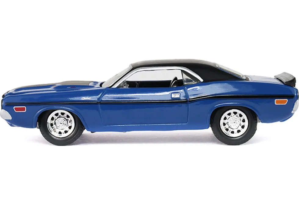 1970 Dodge Challenger Blue with Black Top "America 250 Edition" "Anniversary Collection" Series 18 1/64 Diecast Model Car by Greenlight